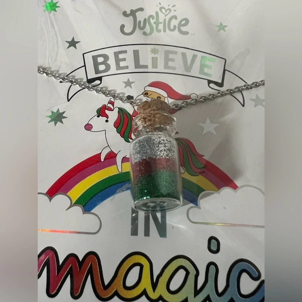 NIP Believe In Magic pixie dust necklace by Justice